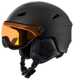 Relax Stealth skihjelm med visir og S2 linse