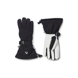 MCKINLEY SOFTSHELL SKI GLOVE til BØRN - en handske set bagfra, den anden forfra og på hovedet