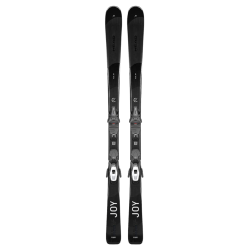 Par ski til kvinder med HEAD-logo, JOY-tekst og monterede bindinger