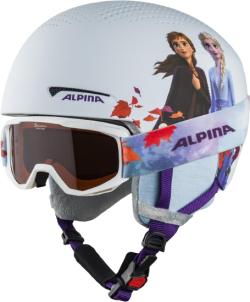 Alpina ZUPO Disney Frozen skihjelm med skibrille til børn