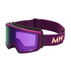 MessyWeekend FERDI XE2 Navy Peach skibrille med magnetisk linse