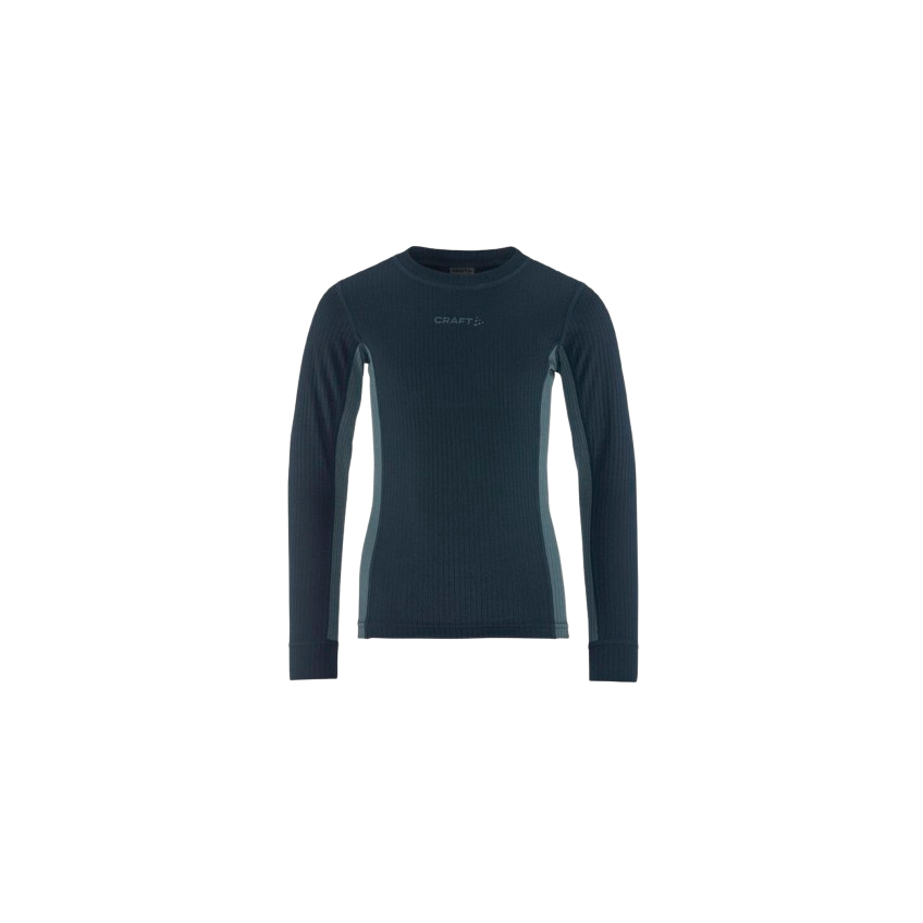 Mørkeblå langærmet Craft baselayer-trøje til børn