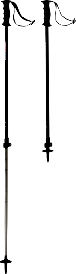 McKinley TELESCOP skistav justerbar med ergonomisk greb til ski og touring