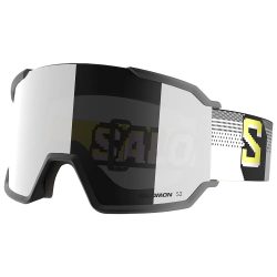 Salomon S/View 3 skibrille med S2 linse og pixel farvet bånd