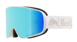 Red Bull SPECT RUSH-15 BL3 White skibrille med Blue Mirror S3 linse