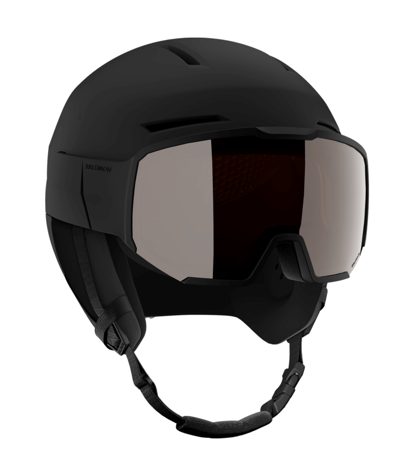 Salomon Oren XT sort skihjelm med integreret SIGMA-visir