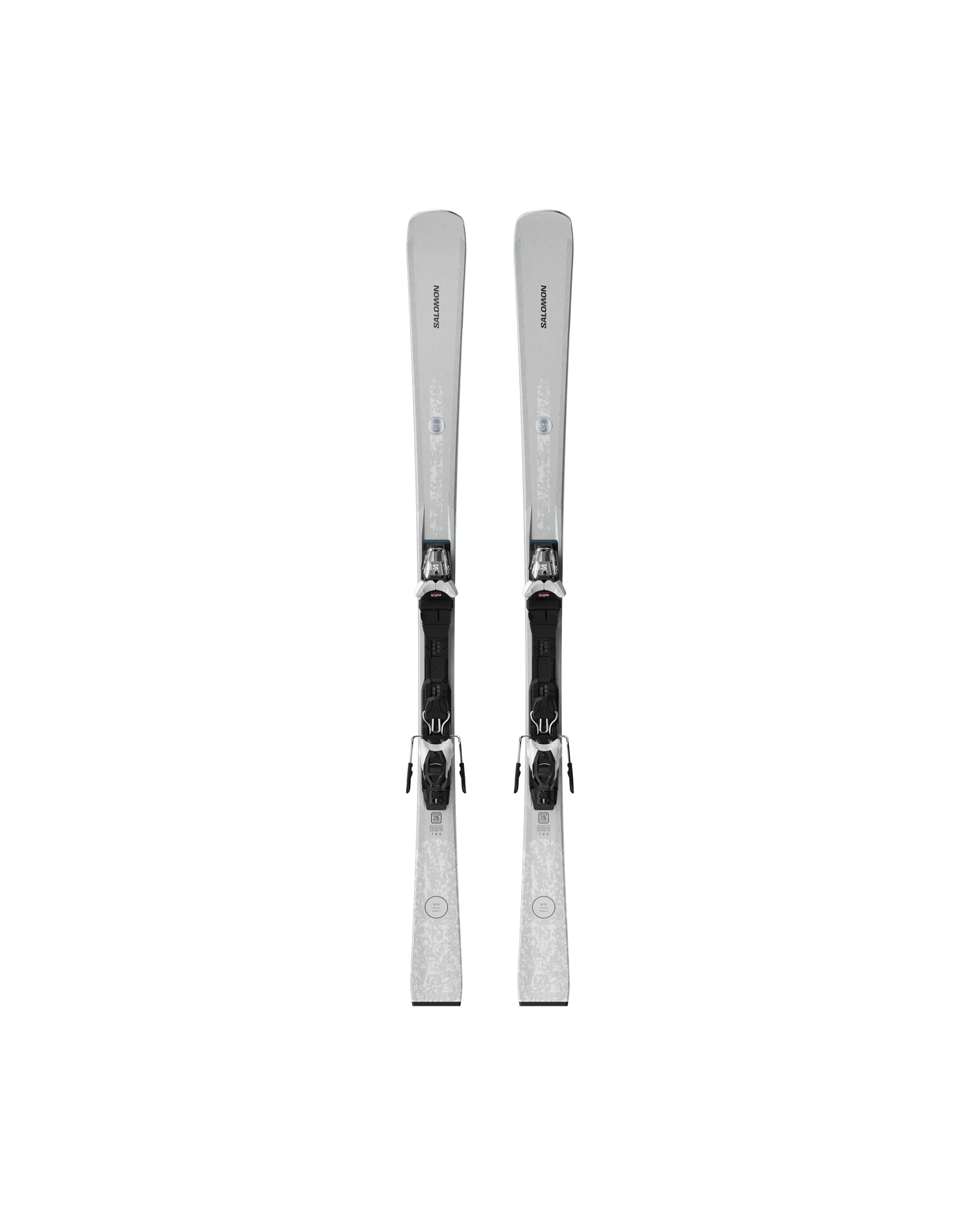 Salomon E S/MAX N°8 Silver carvingski med M10 GW-bindinger