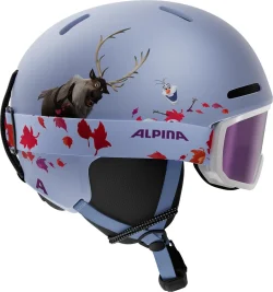 Alpina ZUPO Disney Frozen II skihjelm med matchende skibrille til børn