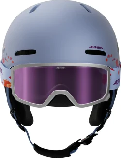 Alpina ZUPO Disney Frozen II skihjelm med matchende skibrille til børn