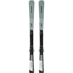 Salomon E S/MAX 8 carvingski med M10 GW L80-bindinger i sort og hvid