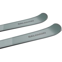 Salomon E S/MAX 8 carvingski med M10 GW L80-bindinger i sort og hvid