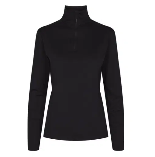 Mckinley Mio ½-Zip Midlayer Dame (Farve: Sort, Størrelse: 50)