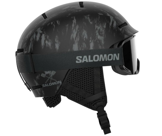 Salomon Player Combo Skihjelm Og Briller Børn (Farve: Sort, Størrelse: 49-53)