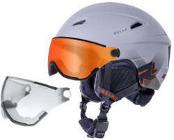 Relax Stealth skihjelm med visir