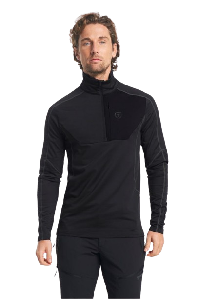 Tenson Txlite Half Zip Midlayer Herre (Farve: Mørkegrøn, Størrelse: S)